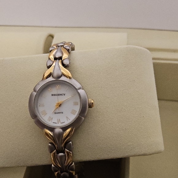 Regency Accessories - Regency Women's Gold and Silver Toned Watch